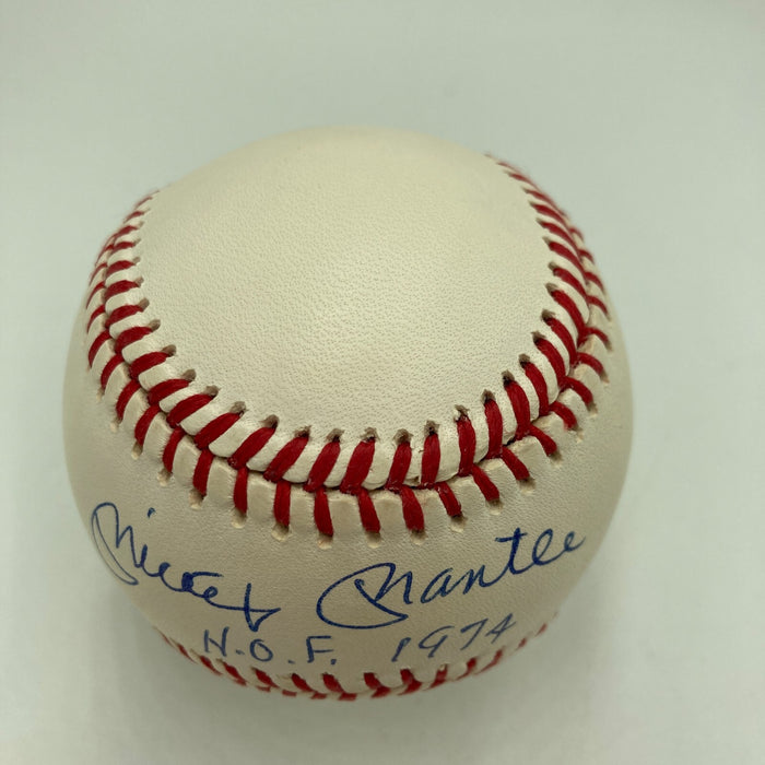 The Finest Mickey Mantle HOF 1974 Signed Baseball PSA DNA Graded 10 GEM MINT