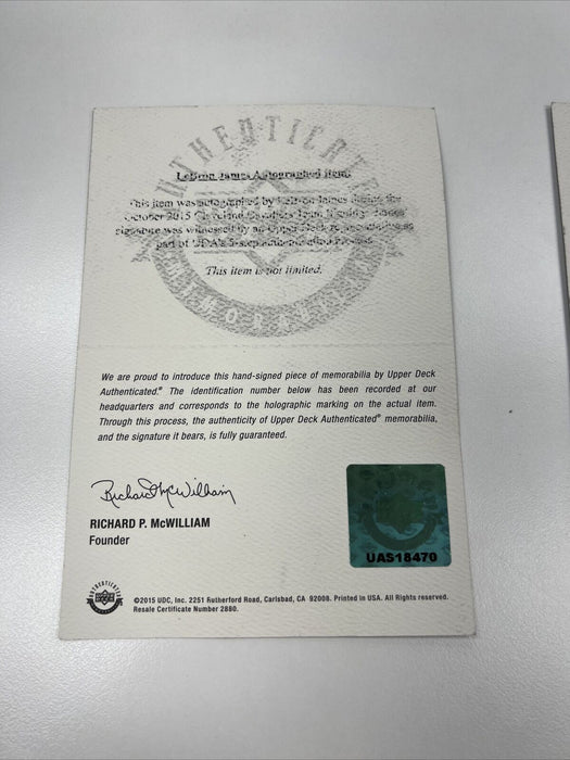 Lebron James Signed 2014 Game Issued Nike Zoom Soldier Sneakers Shoes UDA COA