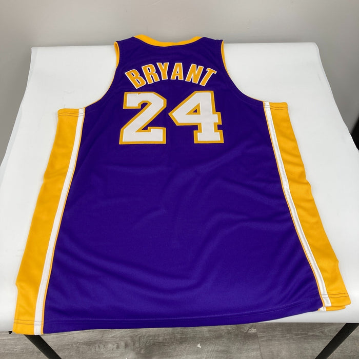 Kobe Bryant 2007-08 NBA MVP Signed Pro Cut Los Angeles Lakers Jersey UDA & BAS