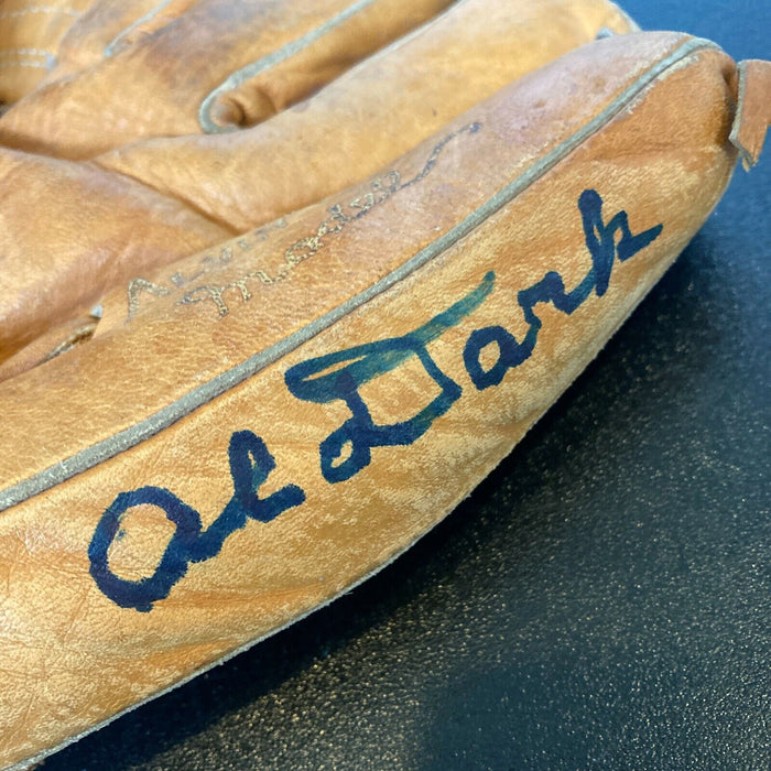 Al Dark Signed 1950's Game Model Baseball Glove With JSA COA