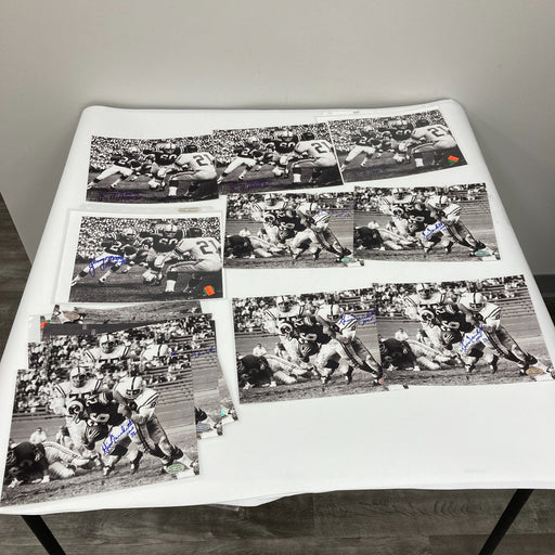 Lot Of (14) Gino Marchetti & (4) Lenny Moore Signed 8x10 Photos Baltimore Colts