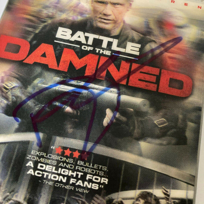 Dolph Lundgren Signed Battle Of The Damned DVD Movie JSA COA