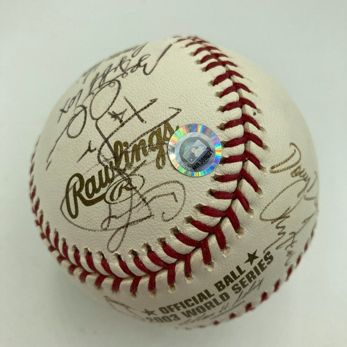 2003 Florida Marlins World Series Champs Team Signed W.S. Baseball MLB Hologram