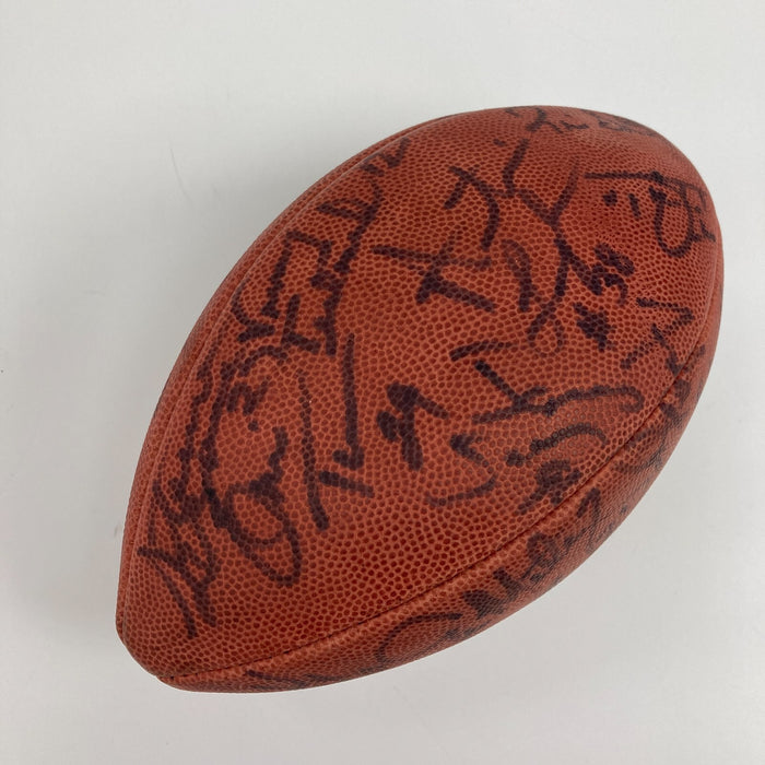 1994 Cleveland Browns Team Signed NFL Wilson 75th Anniversary Game Football