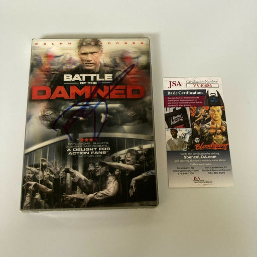 Dolph Lundgren Signed Battle Of The Damned DVD Movie JSA COA