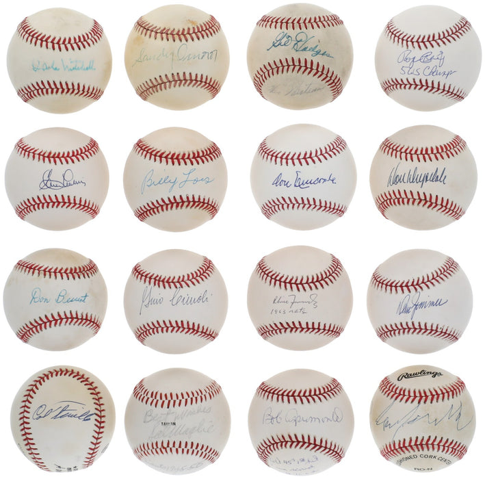 1956 Brooklyn Dodgers Team Signed Baseball Collection 31 Balls PSA JSA COA