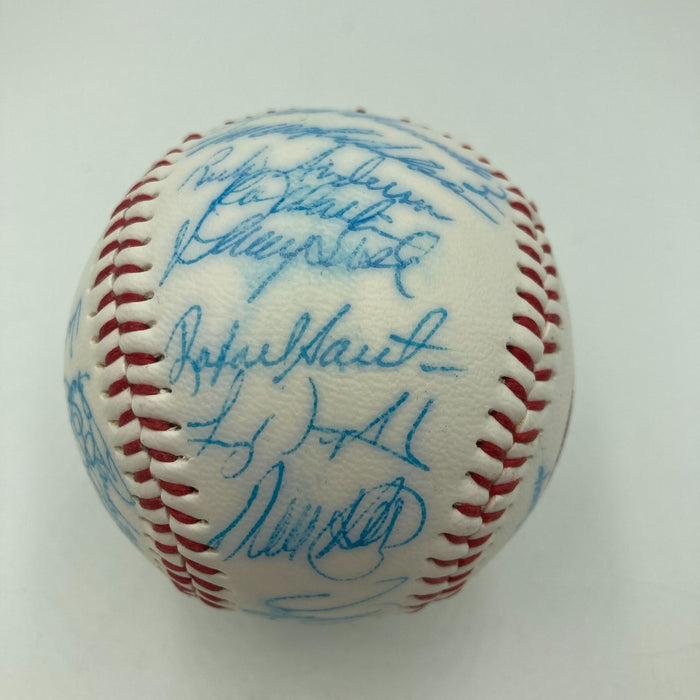 Vintage 1986 New York Mets World Series Champs Team Signed Baseball JSA COA