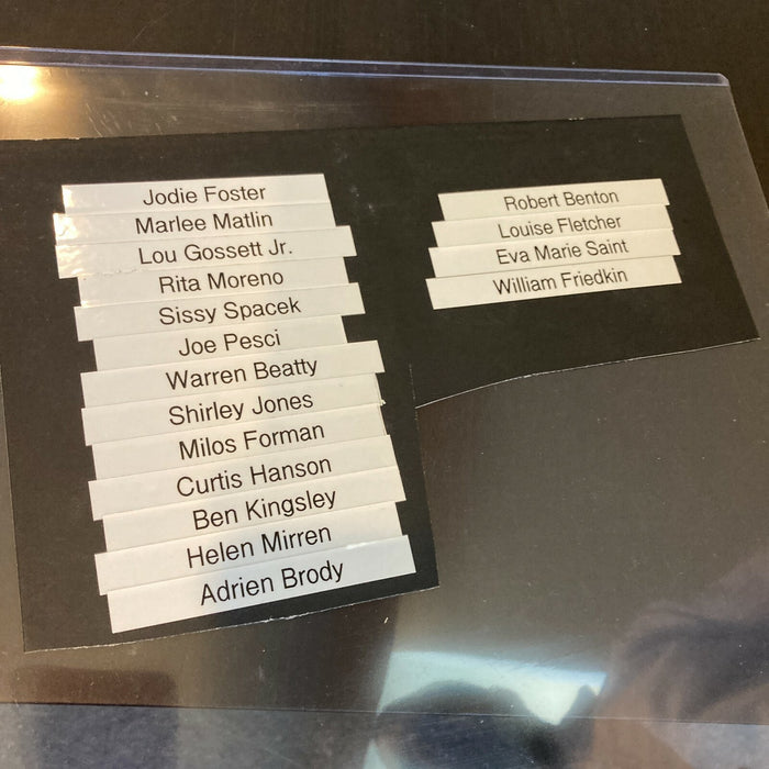 Academy Award Winners Signed 11x14 Photo 15 Sigs William Friedkin JSA