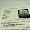 1957 All Star Game Team Signed National League Baseball Ernie Banks JSA COA