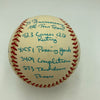 Joe Montana Signed Heavily Inscribed Career STAT Baseball Reggie Jackson COA
