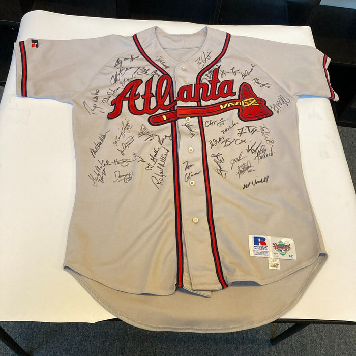 1996 Atlanta Braves Team Signed Authentic Game Model Jersey JSA COA