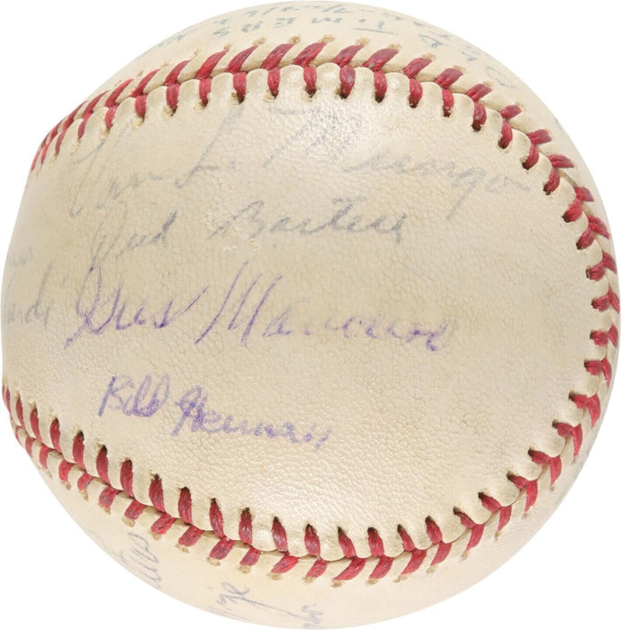 Jackie Robinson Paul Waner 1962 Old Timers Day HOF Multi Signed Baseball PSA DNA