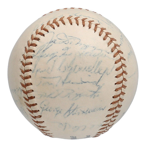 1947 New York Yankees World Series Champs Team Signed Baseball JSA COA