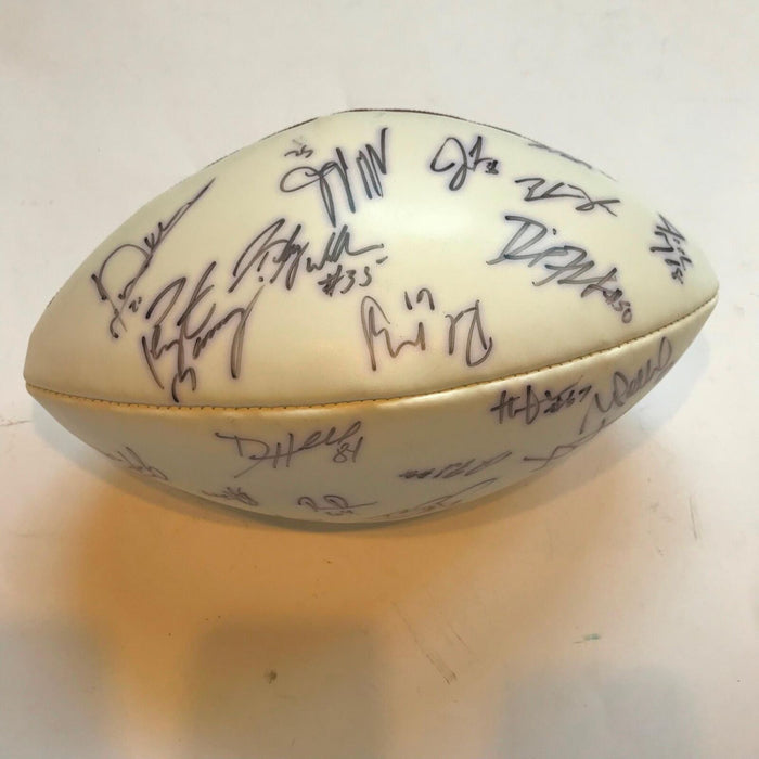 2002 Indianapolis Colts Team Signed NFL Football Peyton Manning 27 Sigs JSA COA