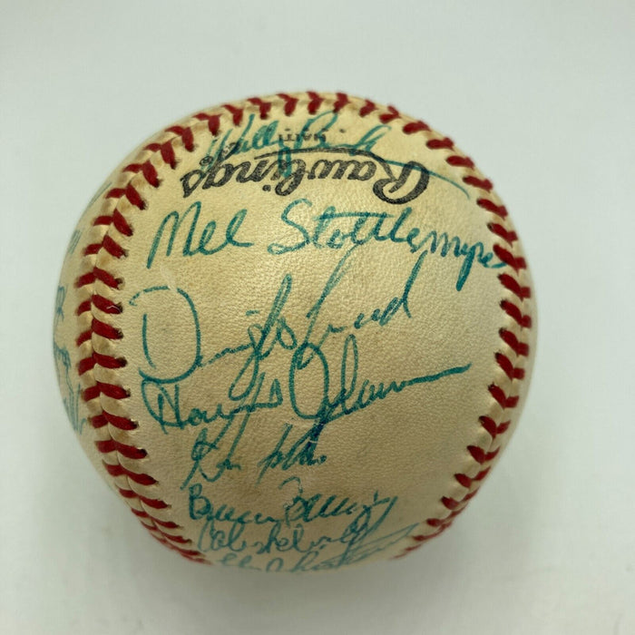 1987 New York Mets Team Signed National League Baseball Gary Carter PSA DNA COA