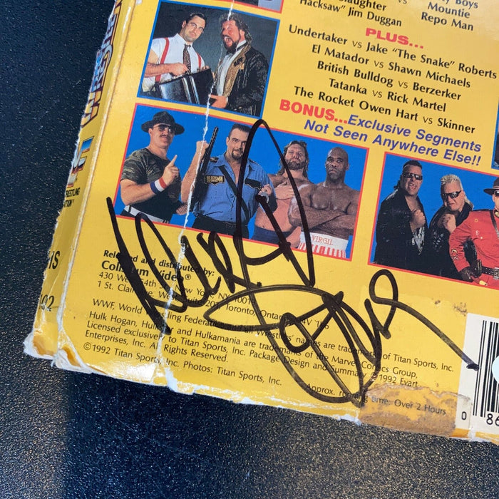 Ric Flair Signed Wrestlemania WWF Wrestling Hulk Hogan VHS Movie JSA COA