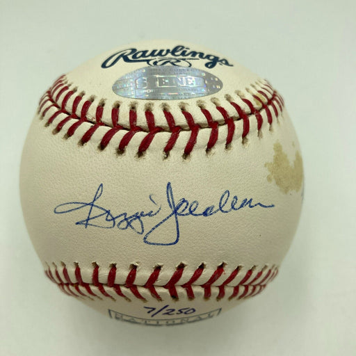 Reggie Jackson #44 Retirement 8-14-1993 Signed Baseball Steiner Hologram
