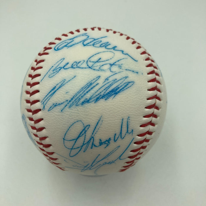 Vintage 1986 New York Mets World Series Champs Team Signed Baseball JSA COA