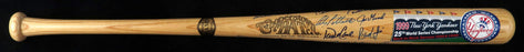 Beautiful 1999 NY Yankees World Series Champs Team Signed Bat Derek Jeter PSA