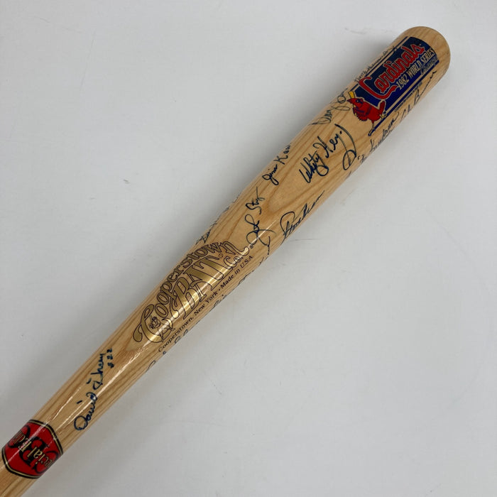 1982 St. Louis Cardinals World Series Champs Team Signed Baseball Bat JSA COA