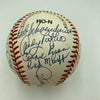 1957 Milwaukee Braves World Series Champs Team Signed Baseball Hank Aaron JSA