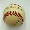 Ted Williams & Bill Terry Signed American League Baseball JSA COA