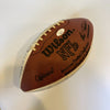 NFL Hall Of Fame Multi Signed Wilson Football 40+ Sigs With Tom Landry JSA COA