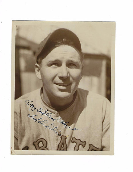 1920's Freddie Lindstrom Rookie Era Signed Original Wire Photo PSA DNA COA