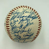 Stunning  1956-1957 Milwaukee Braves Team Signed NL Baseball Hank Aaron JSA COA