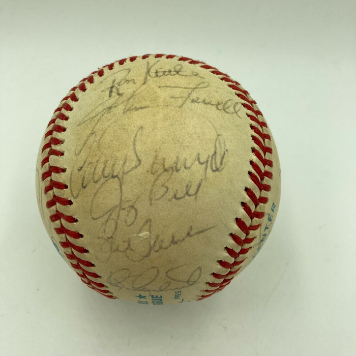 1987 Cleveland Indians Team Signed American League Baseball With JSA COA