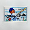 1951 Bowman Mickey Mantle Signed Porcelain Baseball Card RC JSA COA Auto