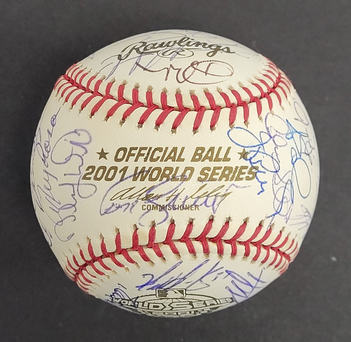 2001 Arizona Diamondbacks World Series Champs Team Signed Baseball Beckett COA