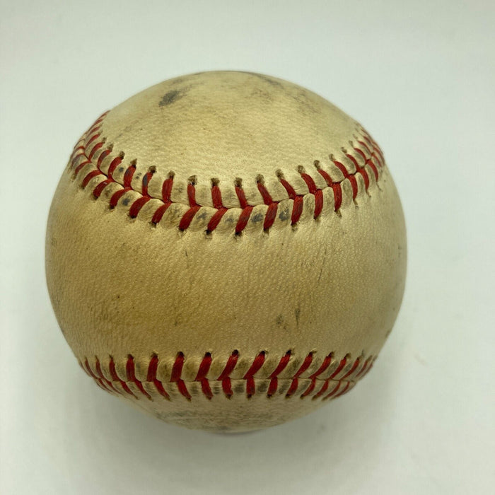 Mickey Mantle Playing Days Signed 1960's American League Joe Cronin Baseball BAS