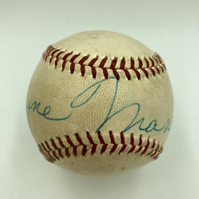 Extraordinary Jayne Mansfield Single Signed Autographed 1950's Baseball JSA COA