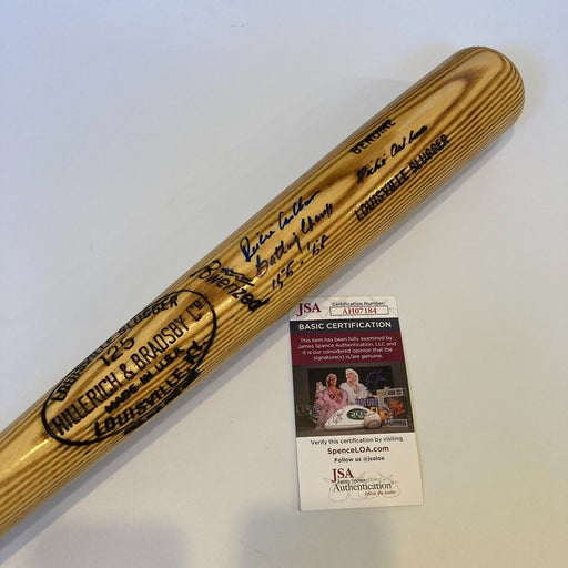 Richie Ashburn Batting Champ 1955 & 1958 Signed Game Model Baseball Bat JSA COA