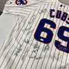 1969 Chicago Cubs Team Signed Authentic Jersey Ernie Banks 21 Sigs JSA COA