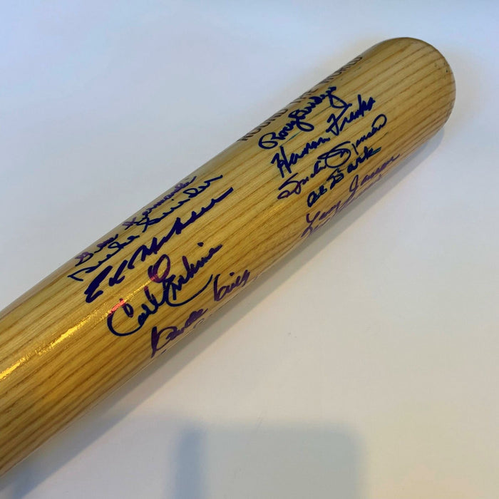 Beautiful The Shot Heard Round The World Signed Bat 21 Sigs Willie Mays JSA COA