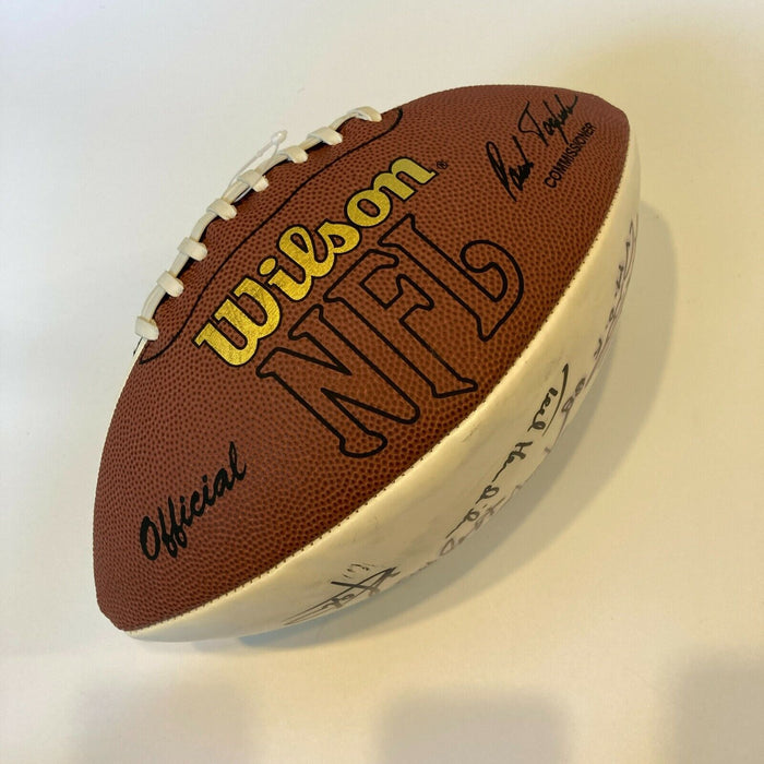 Hall Of Fame Legends Multi Signed Football Don Shula Mike Ditka 11 Sigs JSA COA