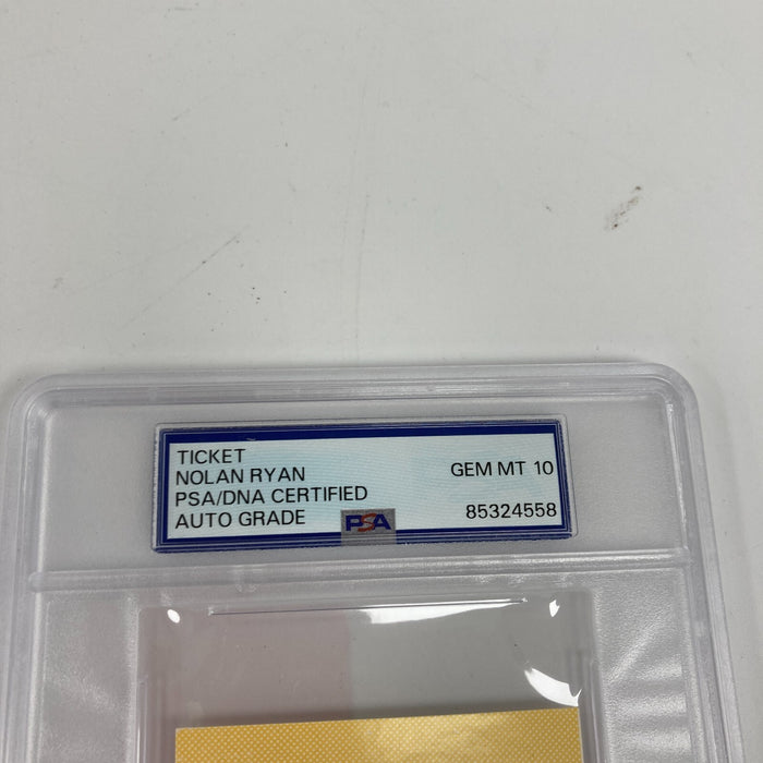 Nolan Ryan Signed 1975 All Star Game Full Ticket PSA DNA GEM MINT 10