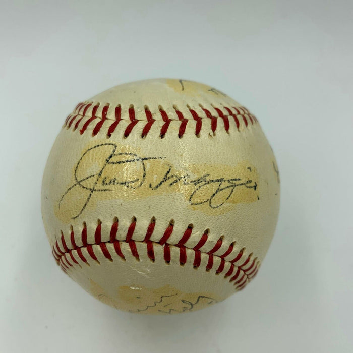 Mickey Mantle Joe Dimaggio George Sisler Casey Stengel Signed Baseball JSA COA