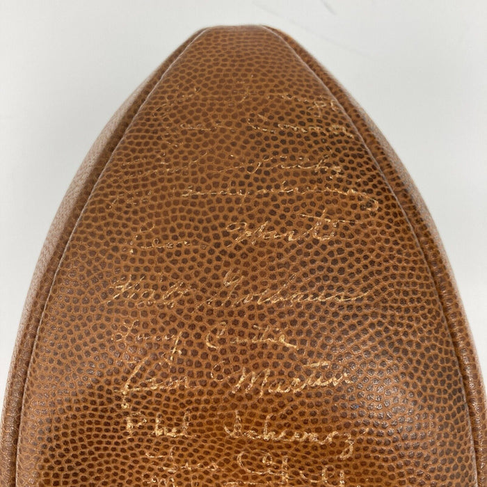 1945 Notre Dame Fighting Irish Team Signed Spalding Paul Brown Football JSA COA