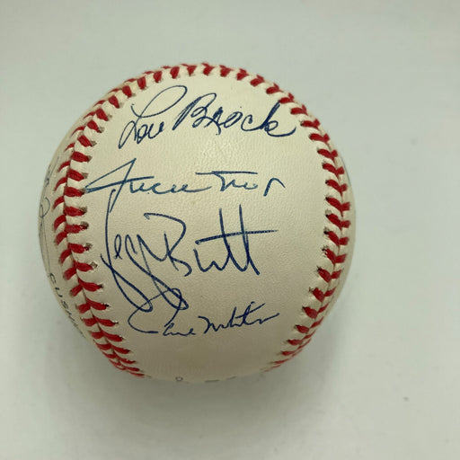 Willie Mays Hank Aaron Stan Musial 3,000 Hit Club Signed Baseball 13 Sig JSA COA