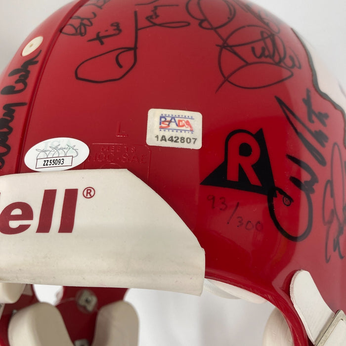 1969 KANSAS CITY CHIEFS SUPER BOWL IV CHAMPIONS TEAM SIGNED HELMET JSA COA
