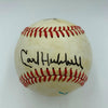Carl Hubbell Bill Terry Edd Roush NY Giants Legends Signed NL Baseball JSA COA