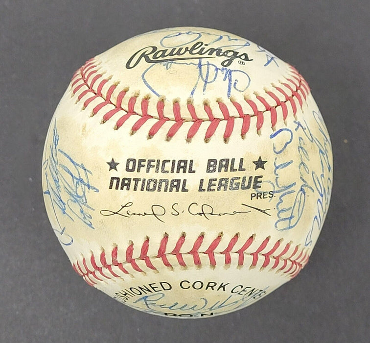 1995 Florida Marlins Inaugural Season Team Signed Baseball Beckett COA