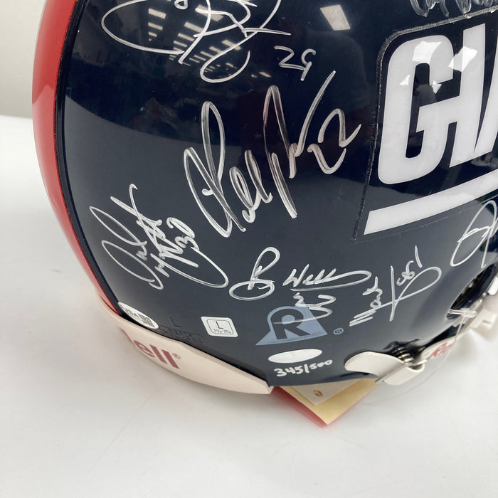 1990 New York Giants Super Bowl Champs Team Signed Full Size Helmet JSA Steiner