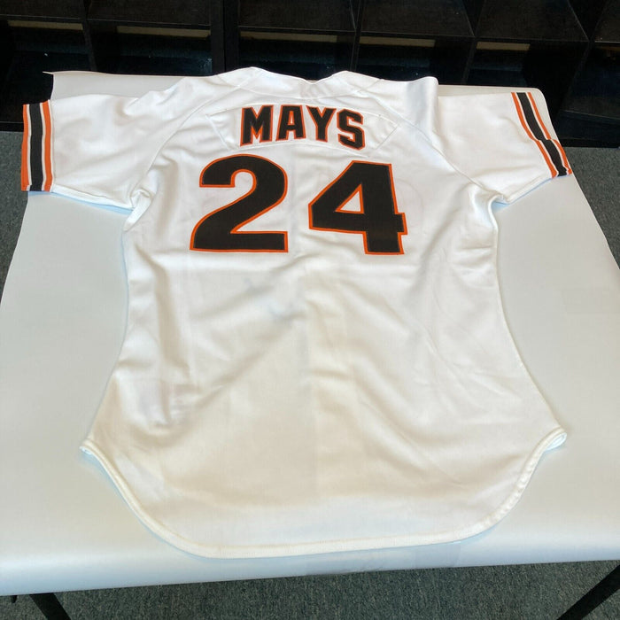 Willie Mays Signed Authentic San Francisco Giants Game Model Jersey JSA COA