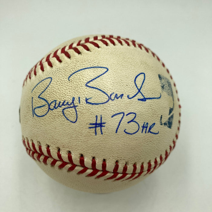 Barry Bonds 73rd Home Run Signed Game Used Baseball JSA & Barry Bonds COA