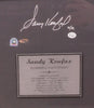 Beautiful Sandy Koufax Signed No Hitter Photo Display Framed 22x40 Steiner COA