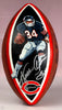 Walter Payton Signed Art NFL Wilson Game Football Beckett COA